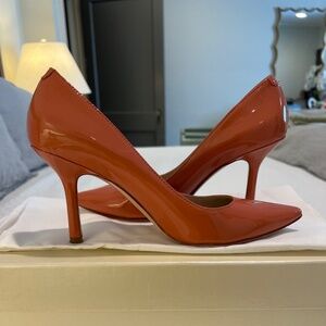 Joan & David Coral Patent Pumps Size 7